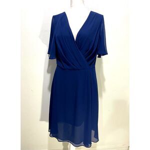 Lauren ralph Lauren black Label dress Fit flare blue feminine casual women 6